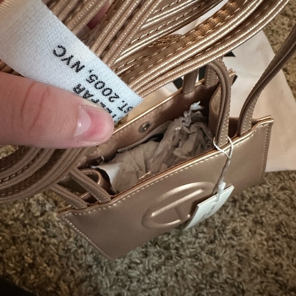New with tags Telfar small metallic shopping bag - Picture 5 of 5